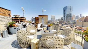 Roof Deck at the Lofts at Gin Alley, Chicago, IL 60607